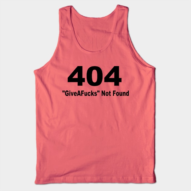 404 Tank Top by KingVego